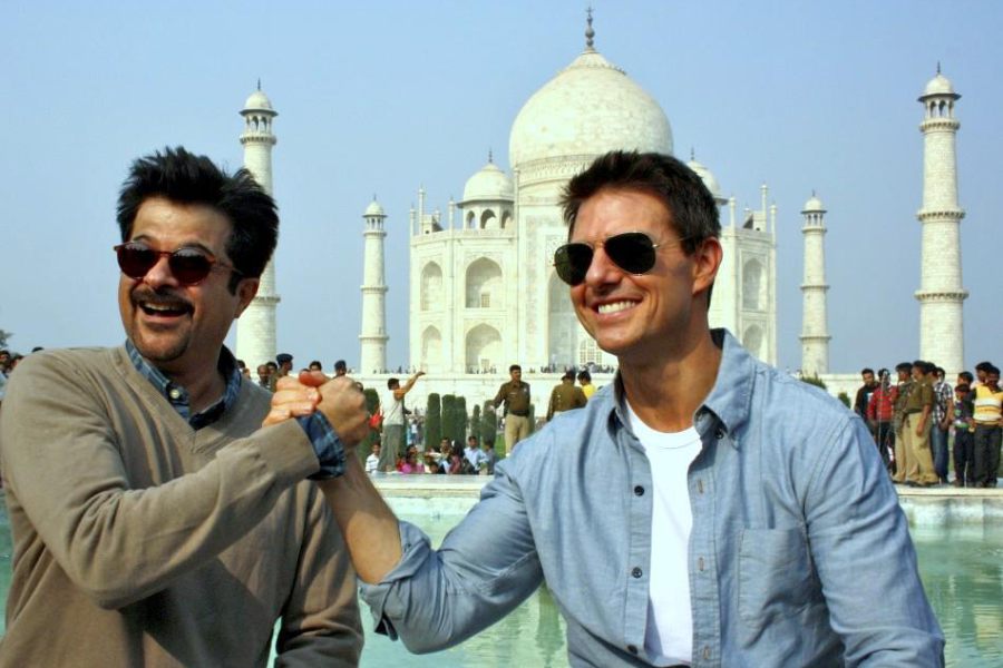 Anil Kapoor and Tom Cruise in India