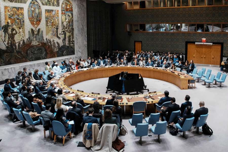 U.S Ambassador to United Nations Michael Waltz speaks during a meeting of the United Nations Security Council to consider a U.S. proposal for a U.N. mandate to establish an international stabilization force in Gaza, at U.N. headquarters in New York City, U.S., November 17, 2025.