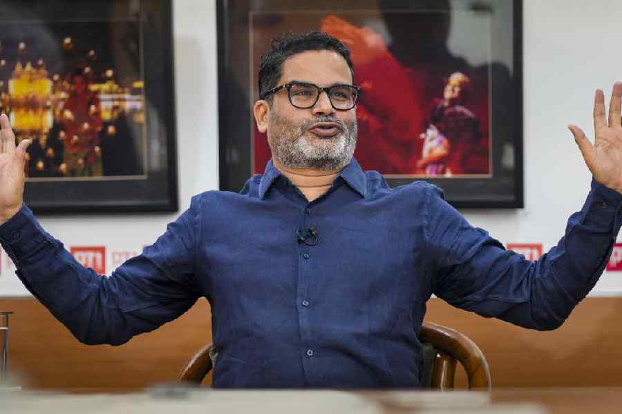 In this Friday, April 5, 2024 file photo, Political strategist-turned-activist Prashant Kishor during an interview with PTI, in New Delhi.