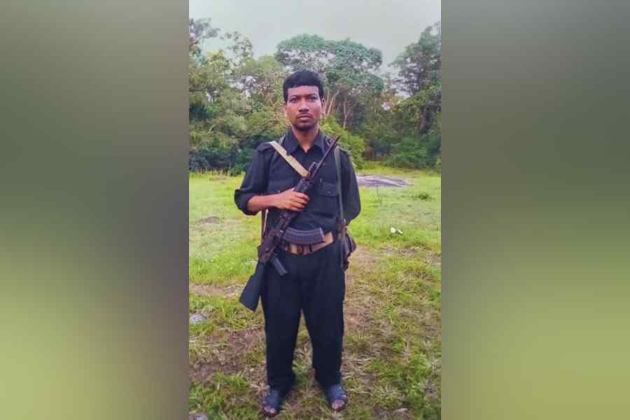 In this image received on Nov. 18, 2025, Top Naxalite commander Madvi Hidma, who had masterminded several attacks over the last two decades, was killed in an encounter in neighbouring Andhra Pradesh on Tuesday.
