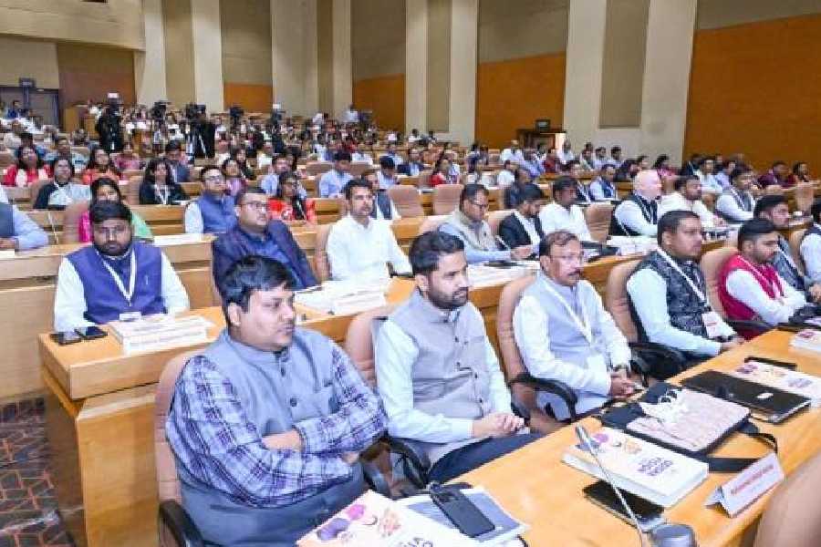 Officials at the conference in Bhubaneswar on Tuesday