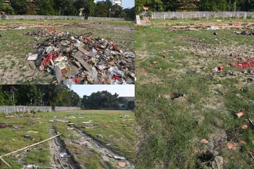 Deshapriya Park in bad condition