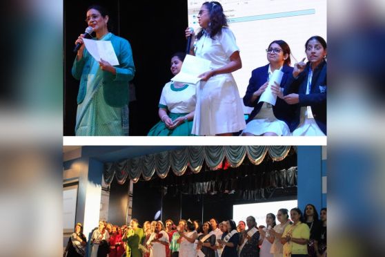 Teachers across all sections came together to create a joyous atmosphere, reminding students that school is also about laughter, bonding, and beautiful memories. Applause and excitement filled the halls throughout the celebration.