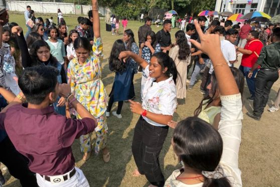 The carnival offered an exciting line-up of stalls including Pin the Tail on the Donkey, Basket the Ball, Wheel of Fortune, Choose Your Own Game, darts, a trampoline, and even a hungry clown mascot that kept children laughing. Food counters served crowd favourites such as chaats, corn sandwiches, aloo bondas, Maggi, biryani, soft drinks, tea, and coffee at pocket-friendly prices. As music filled the grounds, children and parents turned the open field into a lively dance floor before the day concluded with an exciting raffle draw featuring 24 lucky winners.