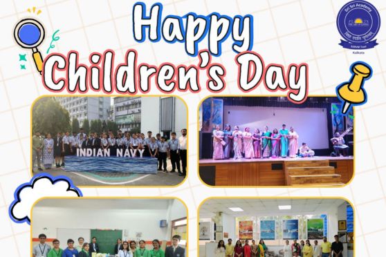 Sri Sri Academy, Kolkata, celebrated Children’s Day with a perfect blend of joy, compassion, and environmental awareness. Students enthusiastically participated in the Sweet Treat Drive by donating chocolates, which members of the FFSS Club, Social Entrepreneurship Club and Interact Club later distributed among underprivileged children—creating moments of warmth and empathy.