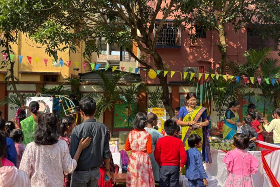 Students enjoyed a delightful, fun fair with three game coupons each, juice, and engaging activities organised by Sisters, teachers, and staff. The day concluded with a delicious lunch, leaving every child with a heart full of joy.
