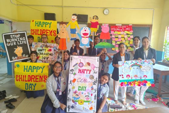 Techno India Group Public School, Garia, celebrated Children’s Day 2025 with remarkable enthusiasm, transforming the campus into a lively space filled with colour, creativity, and joy. Students arrived in vibrant attire, symbolising the spirit of childhood, while the event honoured Pandit Jawaharlal Nehru’s legacy. A delightful cultural programme prepared by the Principal and teachers — featuring songs, dances, and a humorous skit — kept the children entertained throughout. Students also explored an array of indoor games, as well as outdoor activities.