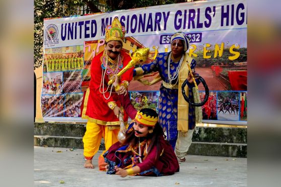 United Missionary Girls' High School, Kolkata, celebrated its 193rd year with a grand Children’s Day programme crafted entirely by teachers. Students began the day with an informative narrative on Pandit Jawaharlal Nehru before enjoying songs, recitations, dances, and a humorous play titled “Bhim Badh.”