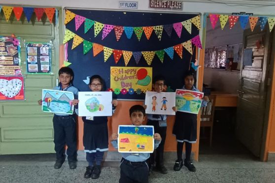 Unit 3 highlighted the day’s significance through poetry, write-ups, and teacher messages, while Unit 4 offered innovative performances including a skit, melodious songs, and a captivating live drawing that symbolised limitless dreams. The day echoed joy and affection across every corner.