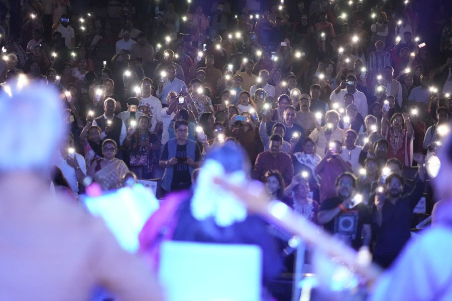 The audience celebrates Usha Uthup's musical legacy