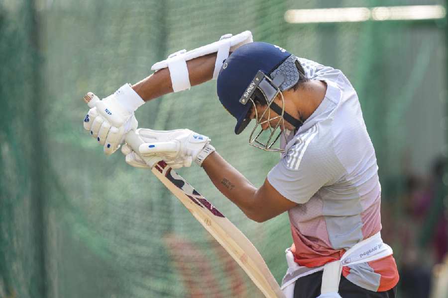 India’s Yashasvi Jaiswal readies himself for the second Test against South Africa, which starts in Guwahati on Saturday
