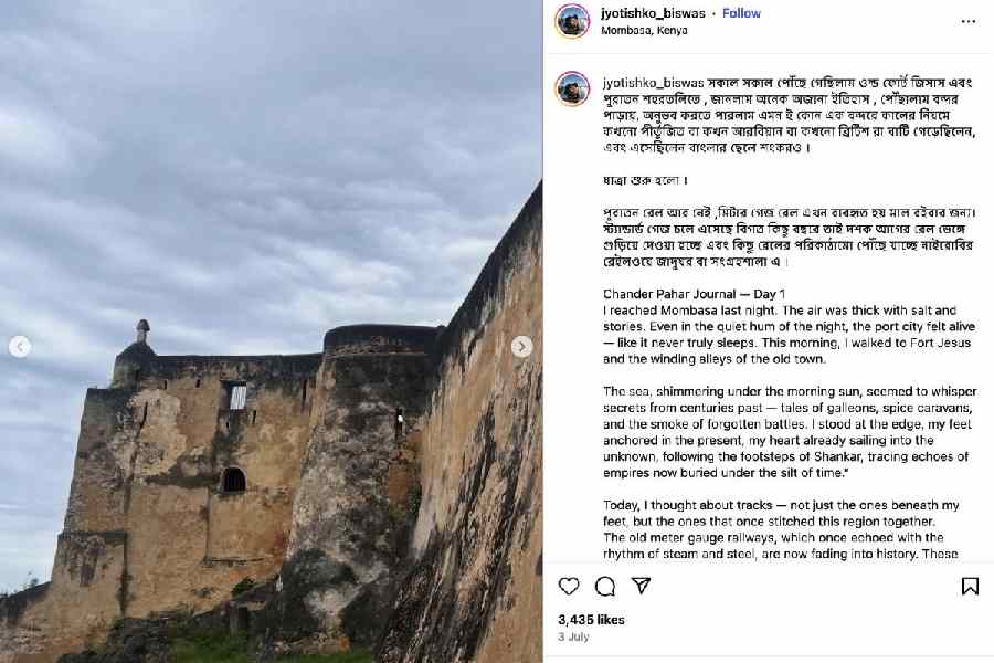 Jyotishko Biswas went tracing the legendary Mountains of the Moon in East Africa as described in Bibhutibhushan Bandyopadhyay’s Chander Pahar.