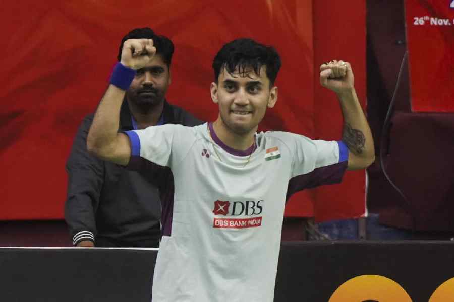 Badminton player Lakshya Sen.