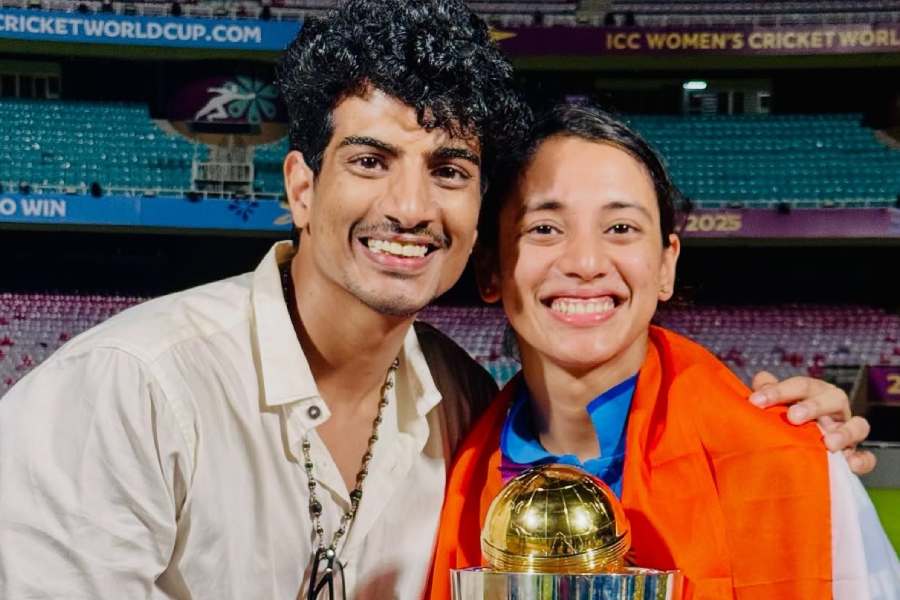 Palaash Muchhal and Smriti Mandhana