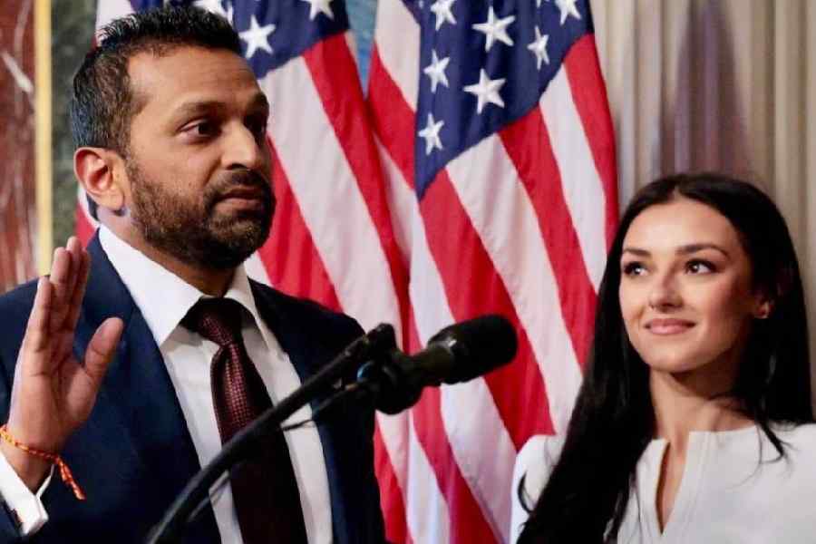 A picture uploaded on Instagram by Alexis Wilkins shows her with Kash Patel