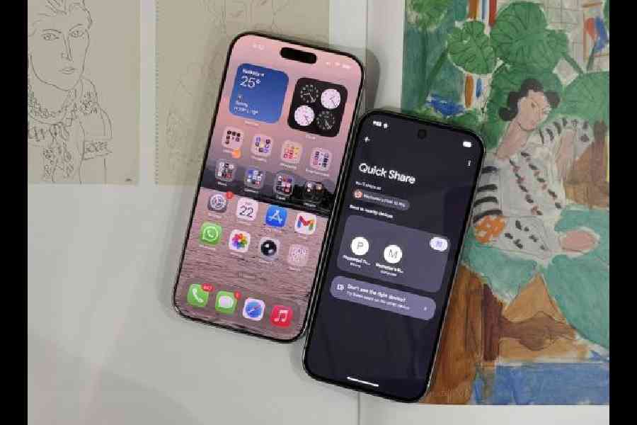 Android and iPhone users can now share files, starting with the Pixel 10 family.  Picture: Mathures Paul