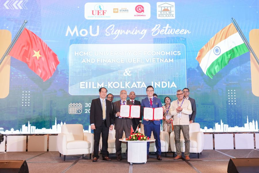 MoU Signing between UEF, Vietnam and EIILM-Kolkata, India for academic collaboration