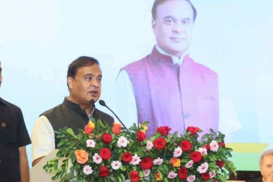 Himanta Biswa Sarma during the inauguration of the centre at Khetri on Monday