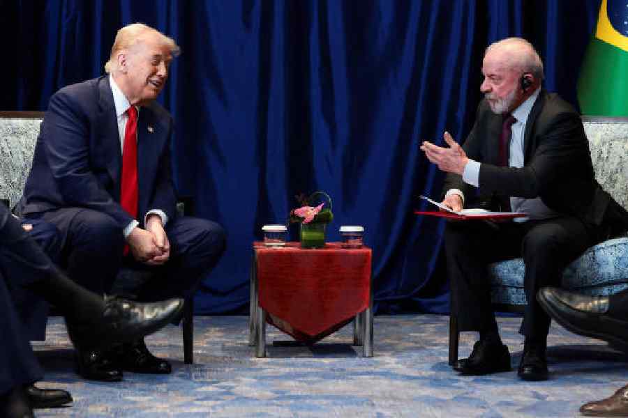 Donald Trump and Lula da Silva in Kuala Lumpur in October.