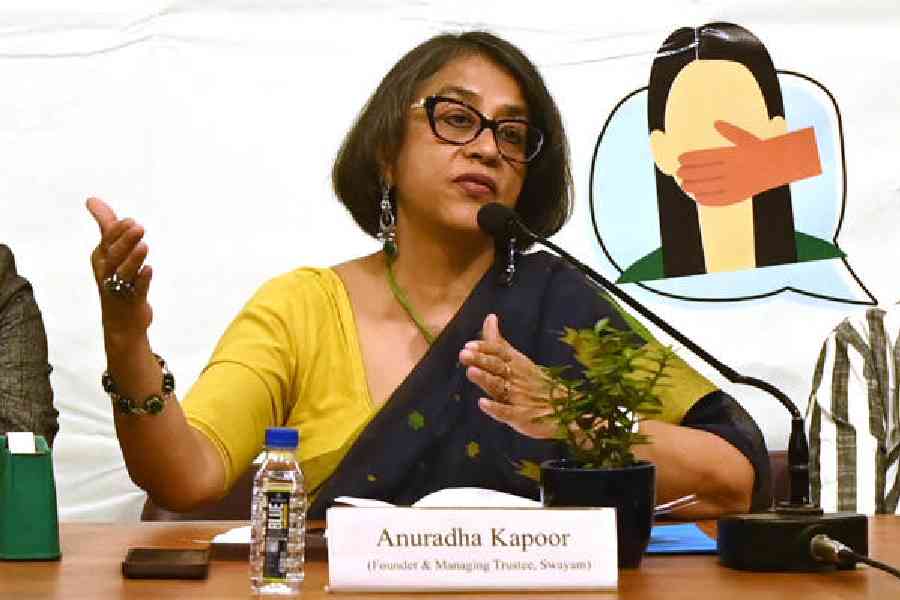 Anuradha Kapoor at the session on Tuesday.