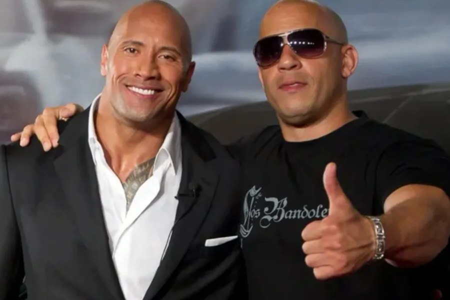 Vin Diesel and Dwayne Johnson