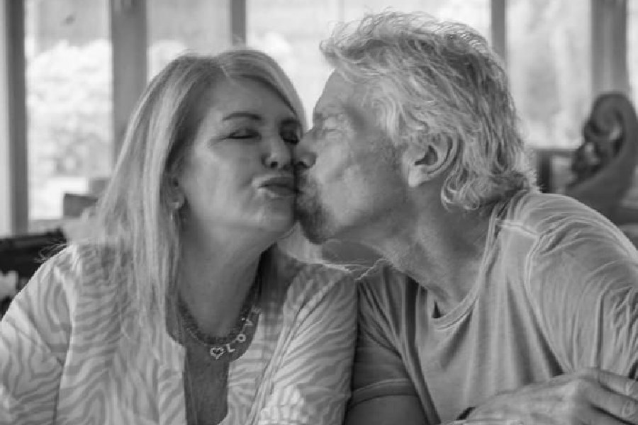 Joan Templeman and Richard Branson