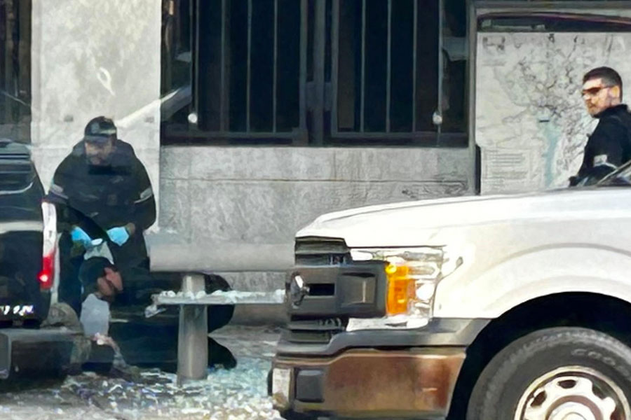 Law enforcement respond at the scene after two National Guard members were shot near the White House in Washington, D.C., U.S., November 26, 2025.