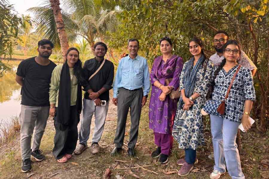 A team from Aliah University in the Sundarbans