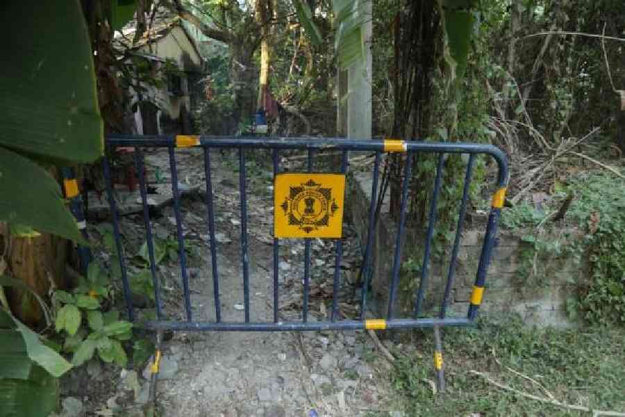 The spot near the canal in Kasba where the gun went off  on Wednesday night