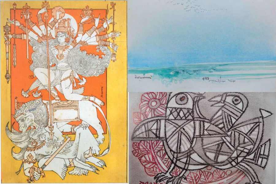 Artworks by Ramananda Bandyopa­dh­yay