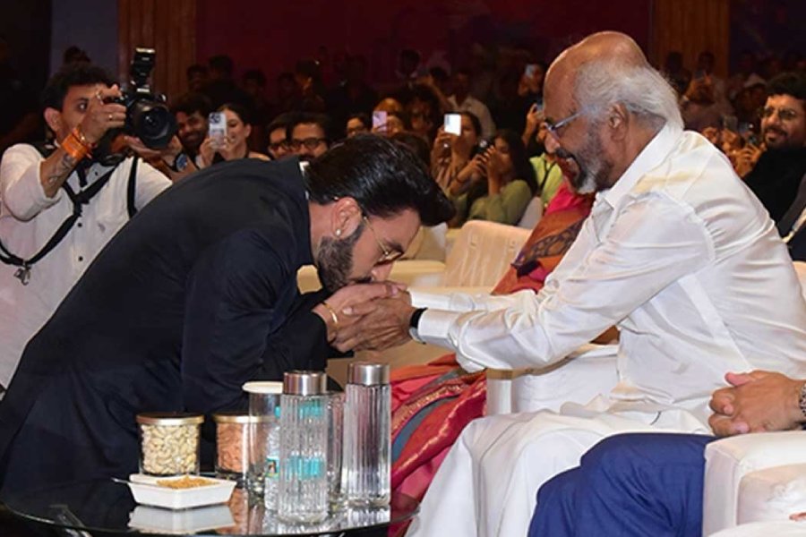 Ranveer Singh and Rajinikanth at IFFI 2025