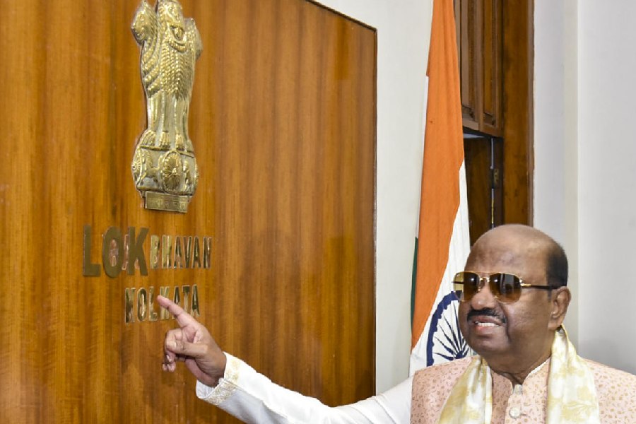 In this image received on Nov. 29, 2025, West Bengal Governor C.V. Ananda Bose inside Lok Bhavan, in Kolkata.