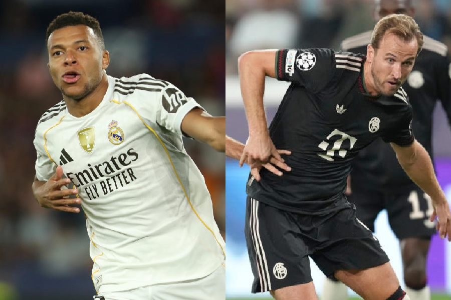 Kylian Mbappé (left), Harry Kane (right)