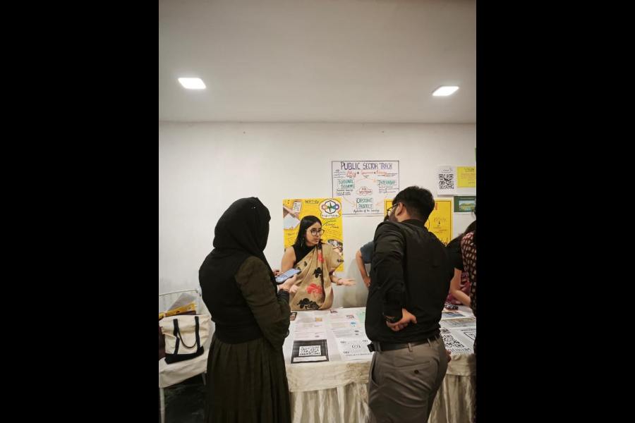 Rusha introducing Project Naksha at the TFI City Conference, Calcutta