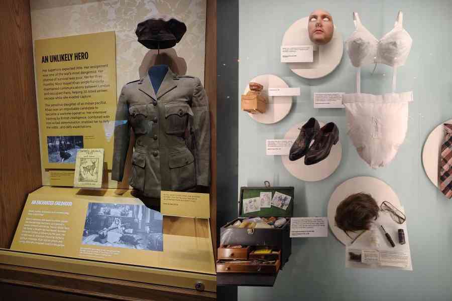 The Noor Inayat Khan exhibit. Concealment artefacts
