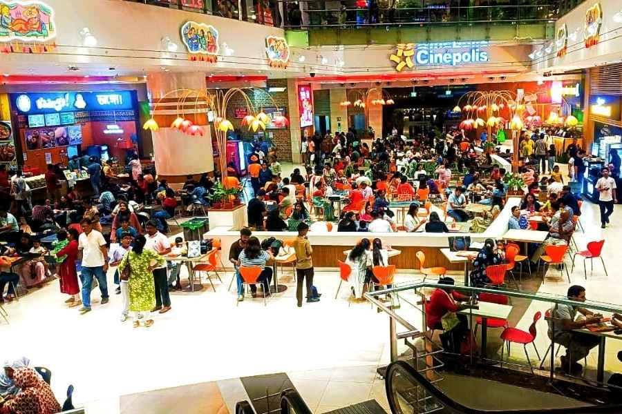 The food court of Acropolis Mall