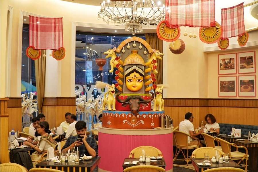 At Flurys, the festive mood kicked in from Mahalaya