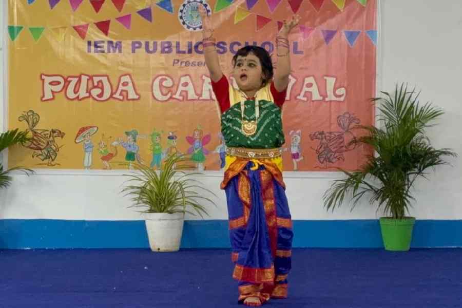 A child at the dance contest