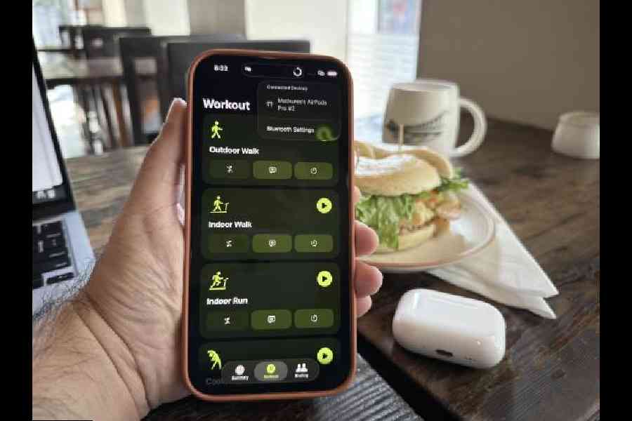 You can choose to track workouts with the Apple Watch or with just the AirPods Pro 3