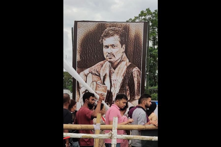 Portrait of Zubeen by Mukul M. Baishya