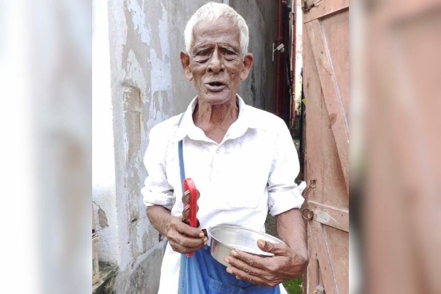 Music is his life and livelihood. Sheikh makes a modest living playing the jeebh banshi