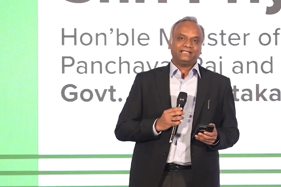 Priyank Kharge and DK Shivakumar
