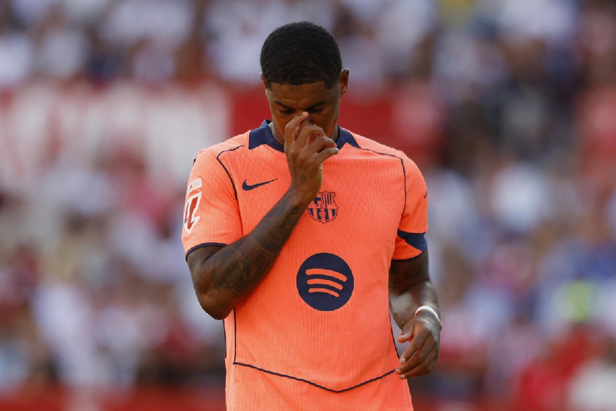 FC Barcelona's Marcus Rashford