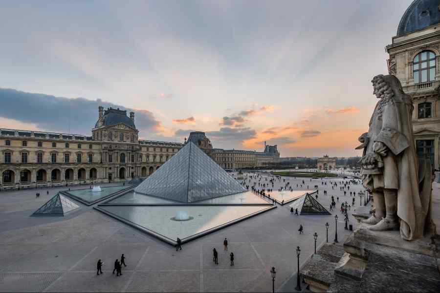 Louvre museum in Paris.