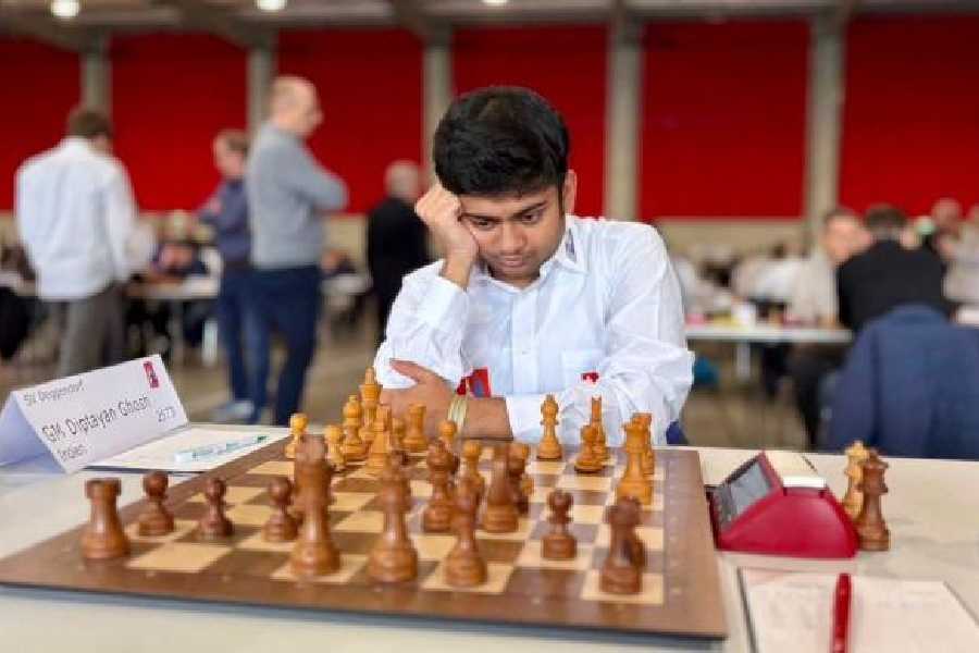 GM Diptayan Ghosh playing for team Deggendorf in the Bundesliga in January