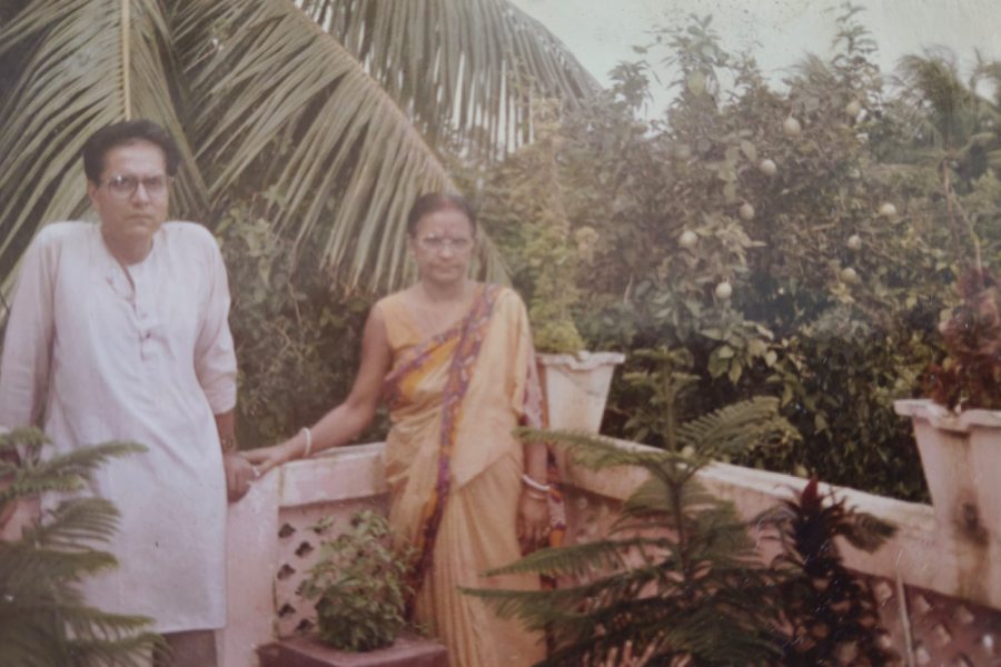 My maternal grandparents at their home in Barasat