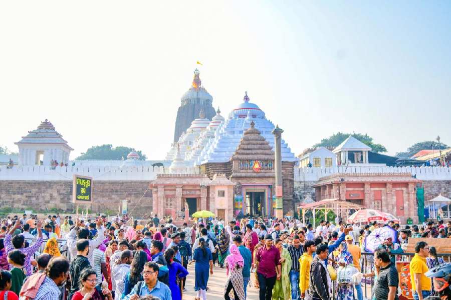 The Jagannath temple in Puri. File picture