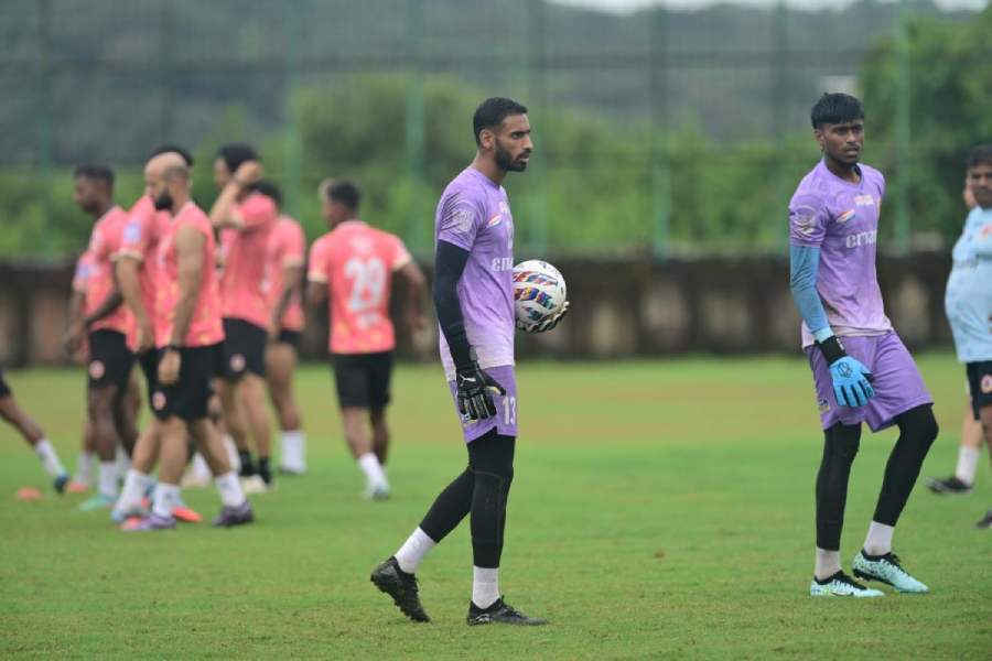 East Bengal goalkeeper Prabhsukhan Singh Gill.