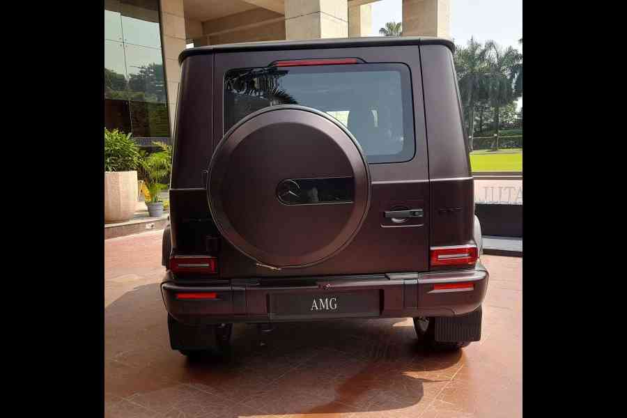 The tail end is typical AMG G63, but there will be an insert mentioning Collector's Edition and a 'x of 30' on the spare wheel cover. The G63 moniker is in a very understated black