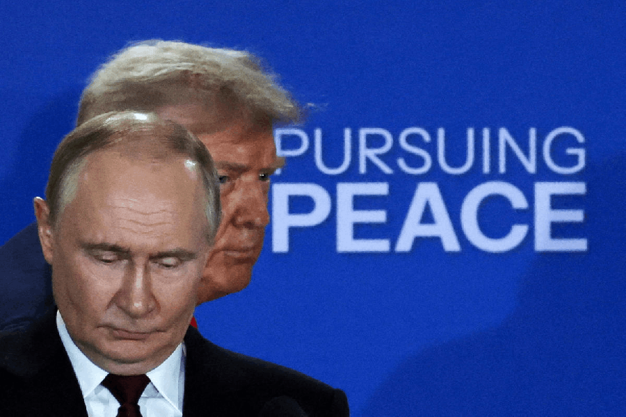 File photo: U.S. President Donald Trump and Russian President Vladimir Putin hold a press conference following their meeting to negotiate an end to the war in Ukraine, at Joint Base Elmendorf-Richardson in Anchorage, Alaska, U.S., August 15, 2025.